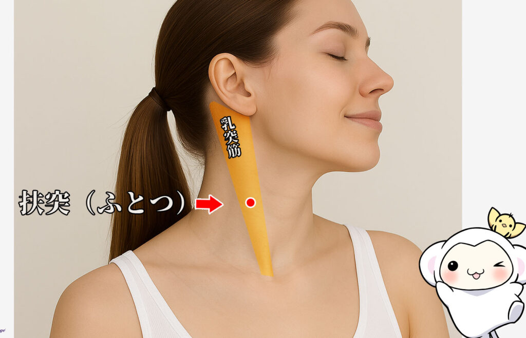 ツボ・扶突（ふとつ）の場所