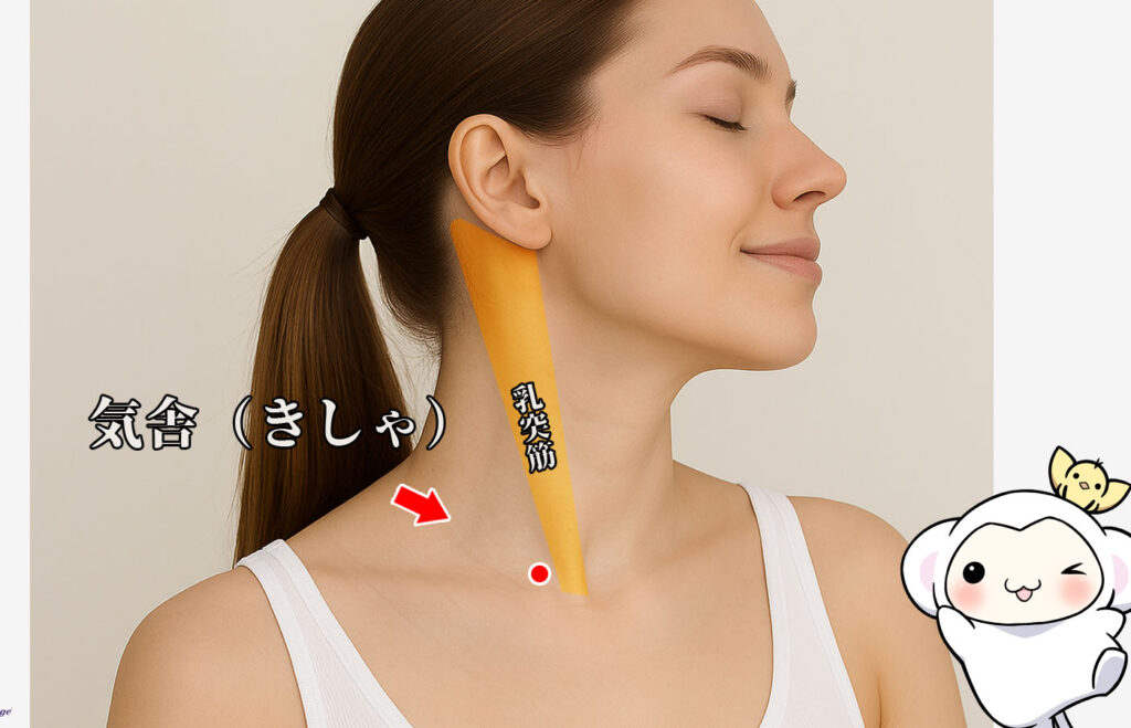 ツボ・気舎（きしゃ）の場所